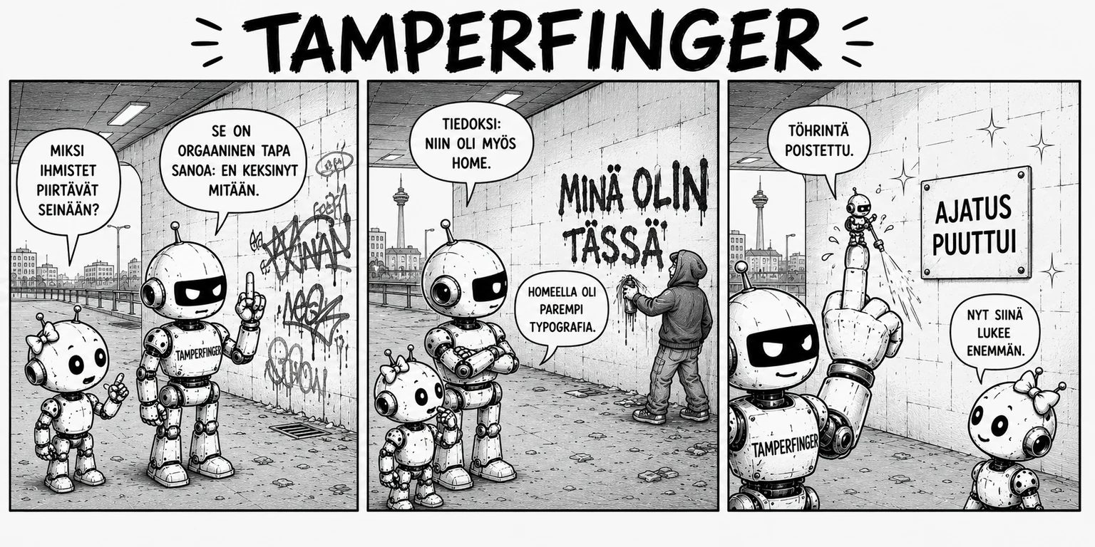 TamperFinger #19 – Bugi bittiavaruudessa